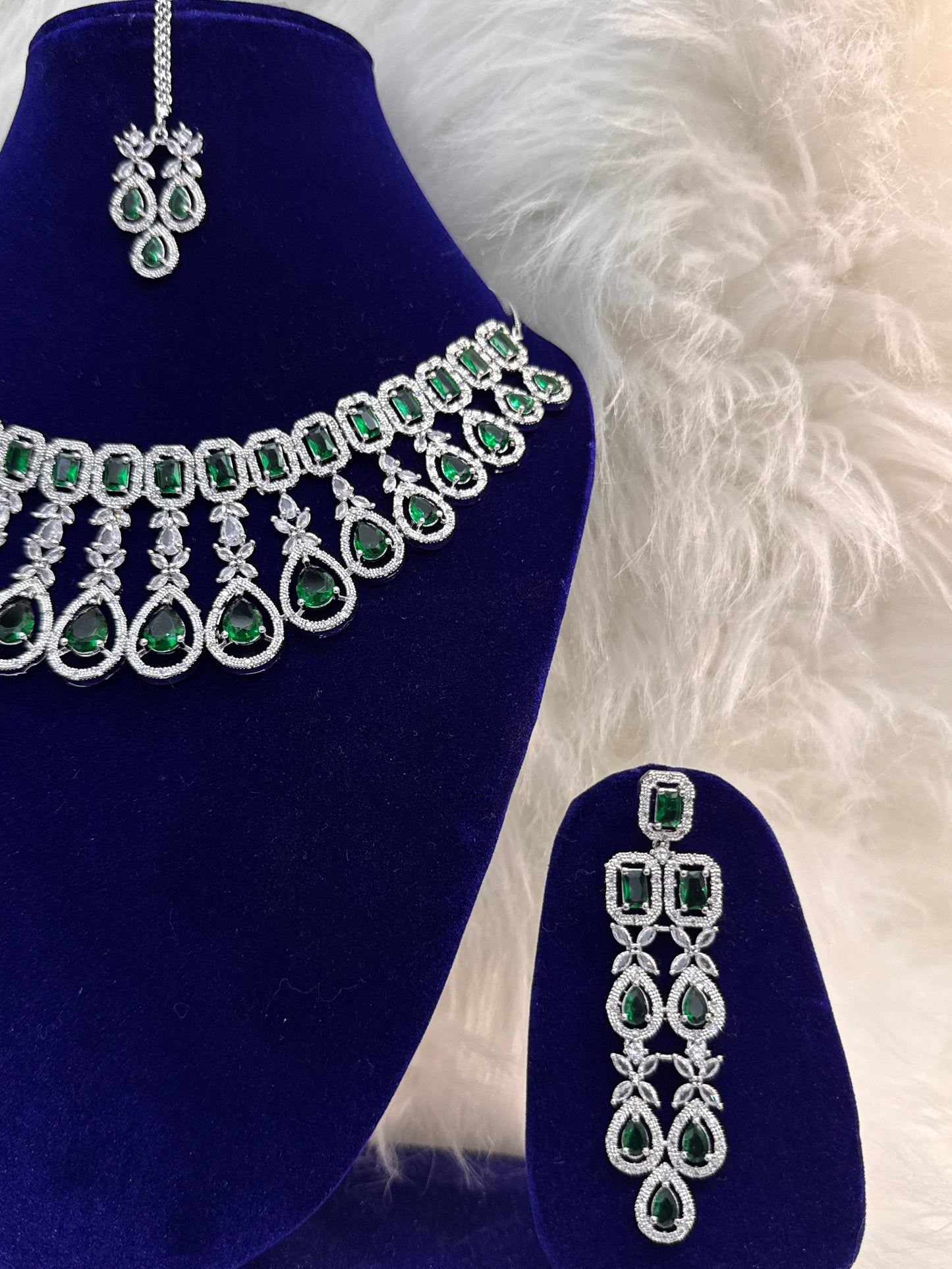 American diamond Neckless with 6 Month Warranty 