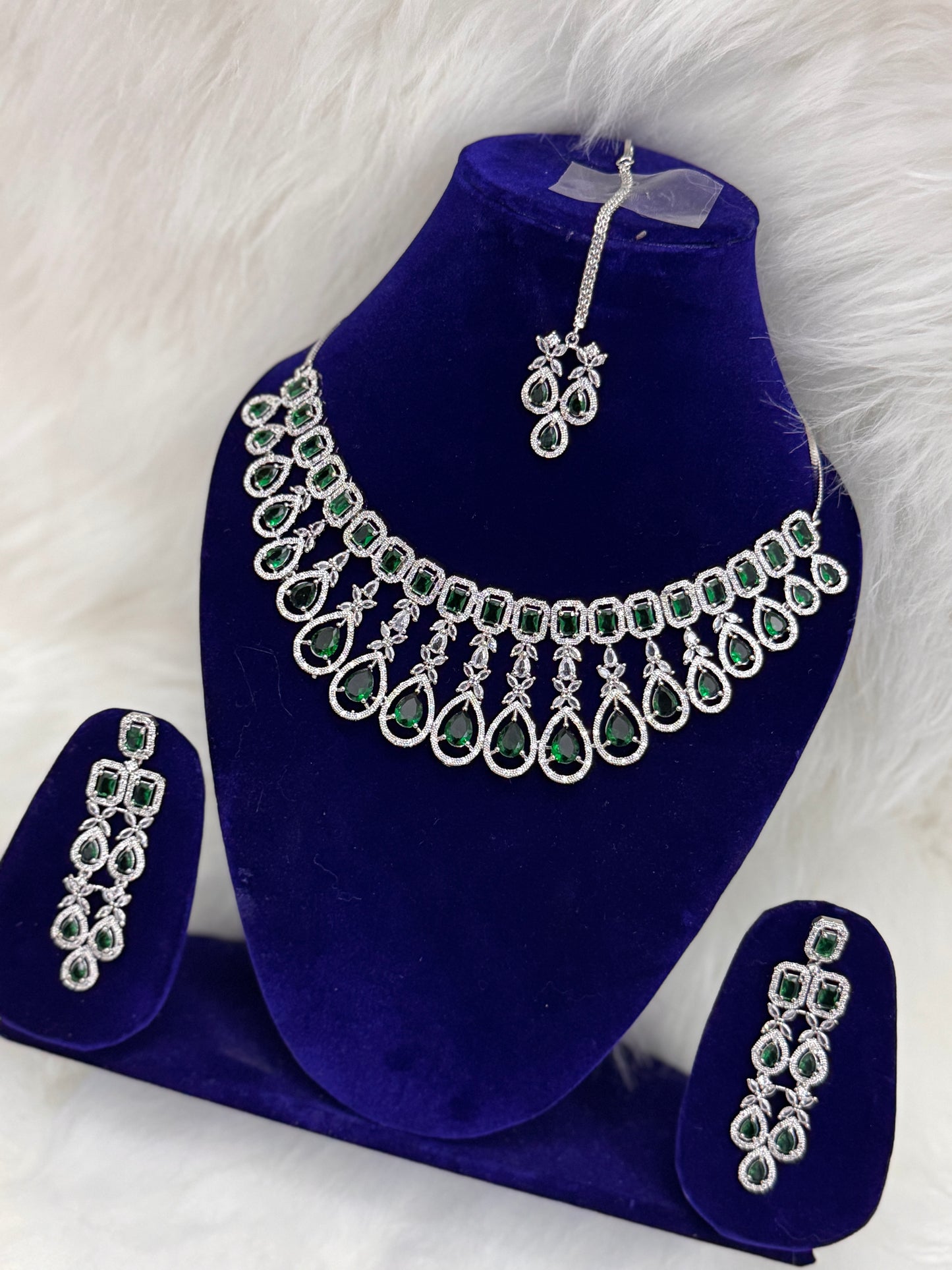 American diamond Neckless with 6 Month Warranty 