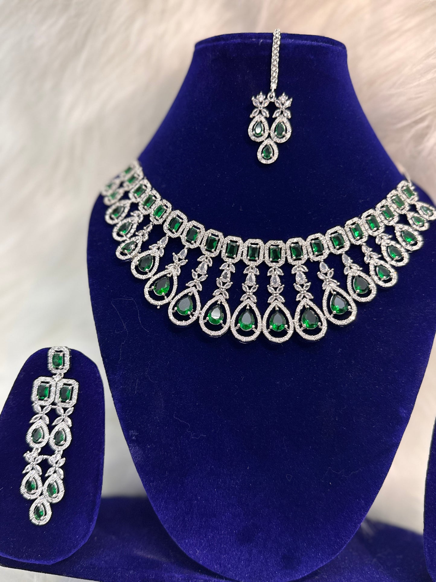 American diamond Neckless with 6 Month Warranty 