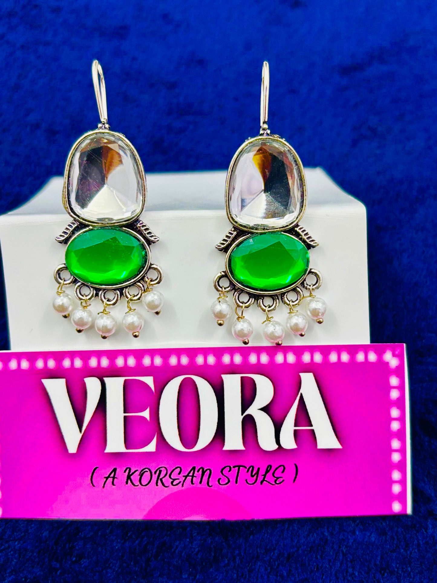 Set Of 4 Royal Colour Earrings