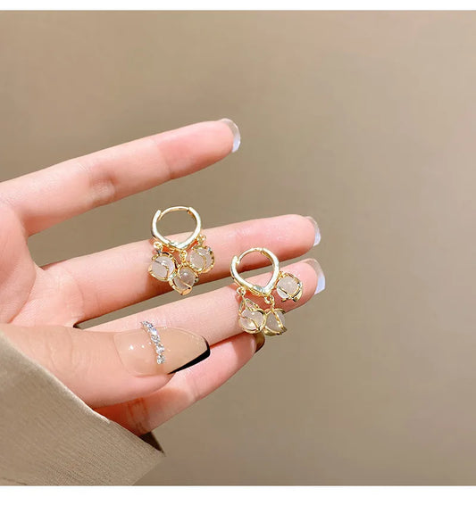Korean Crystal Earrings ( Big Offers Buy 1 Get 1 Freeπ