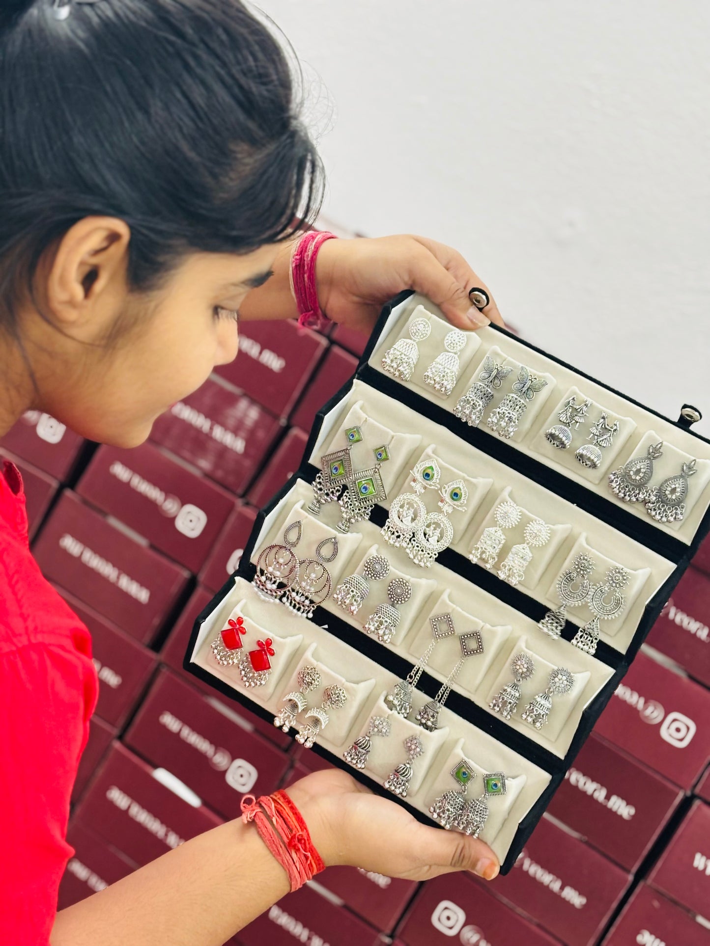 Viral 16 Pair  Earrings Set  With Free Gift ( Limited Stock Buy Now )