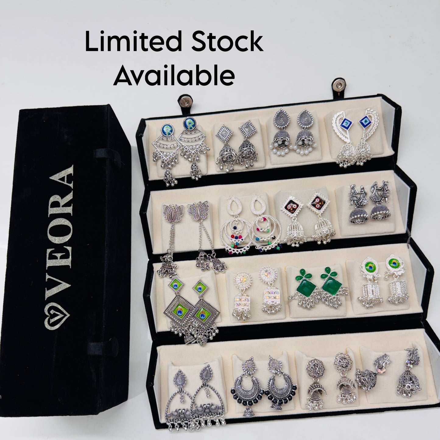 16 pair Box With 16 Big size Earrings (Viral Gift Box ) Limited Stock