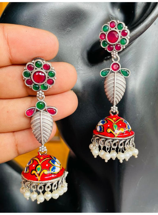 Oxidised earring With Handmade Most Viral
