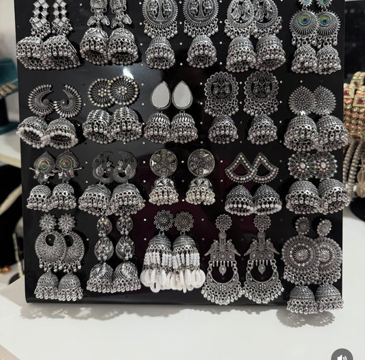 Set Of 20 Oxidized Earrings Gift Set😍 With Love Notes