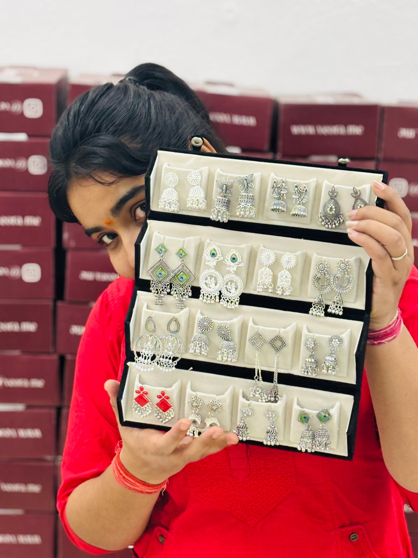 Viral 16 Pair  Earrings Set  With Free Gift ( Limited Stock Buy Now )