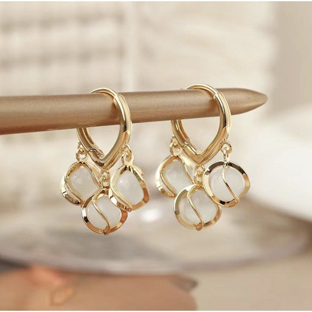 Korean Crystal Earrings ( Big Offers Buy 1 Get 1 Free😍