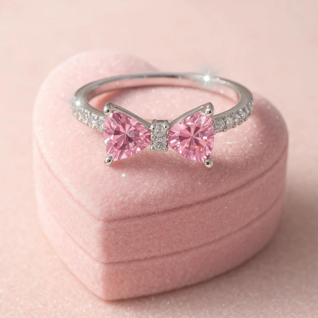 Pink 🩷 Ring For Your Girl 😍 gorgeous Korean Style Ring