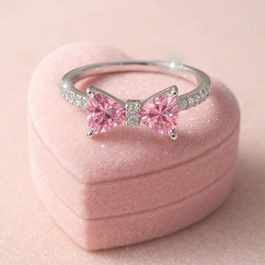 Pink 🩷 Ring For Your Girl 😍 gorgeous Korean Style Ring
