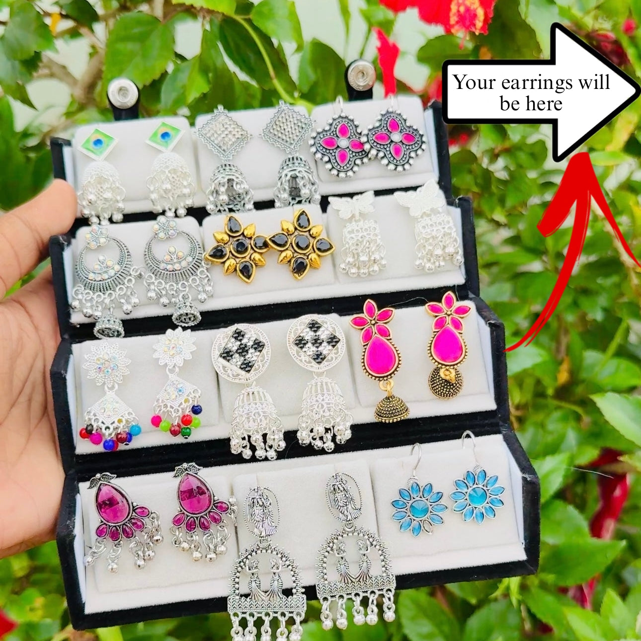 Viral 12 Pair Box designer box viral Gift Box )Limited Stock single box | Pair of 12 box without Earrings