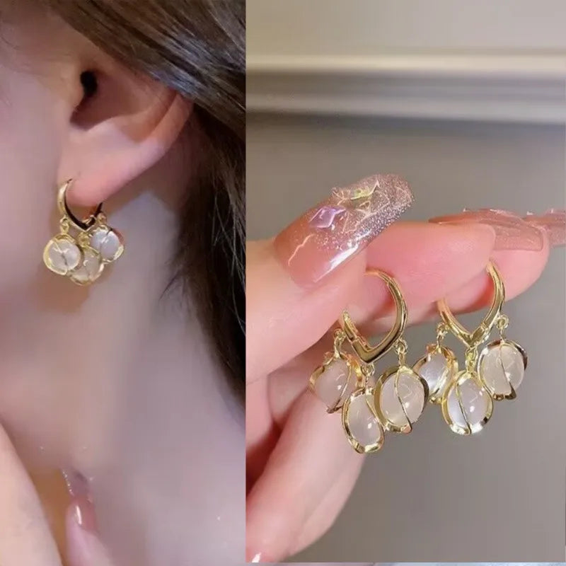 Korean Crystal Earrings ( Big Offers Buy 1 Get 1 Free😍