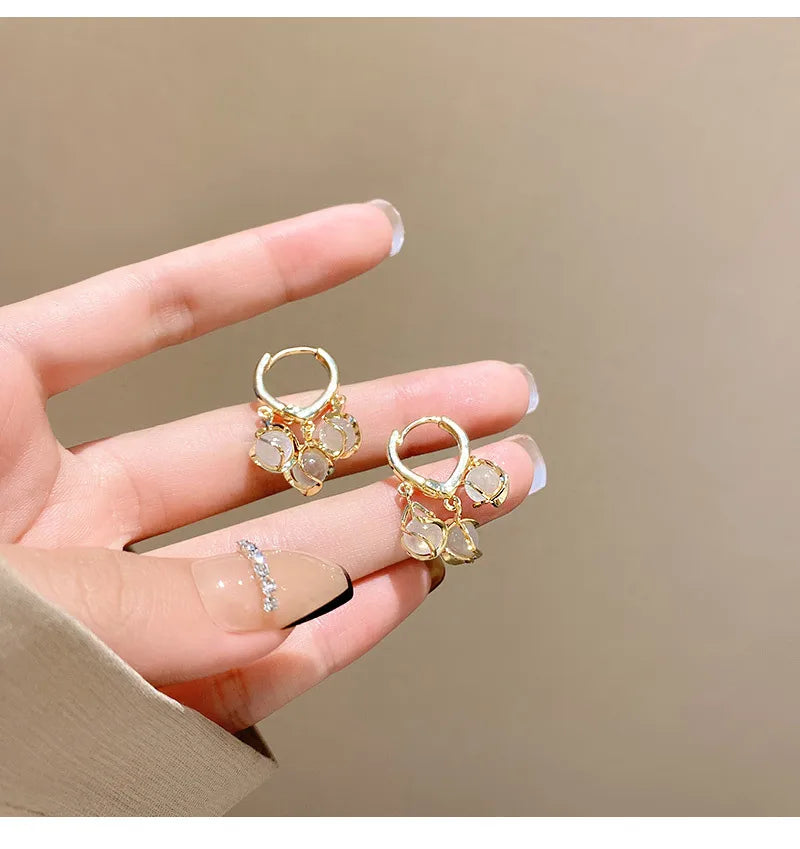 Korean Crystal Earrings ( Big Offers Buy 1 Get 1 Free😍